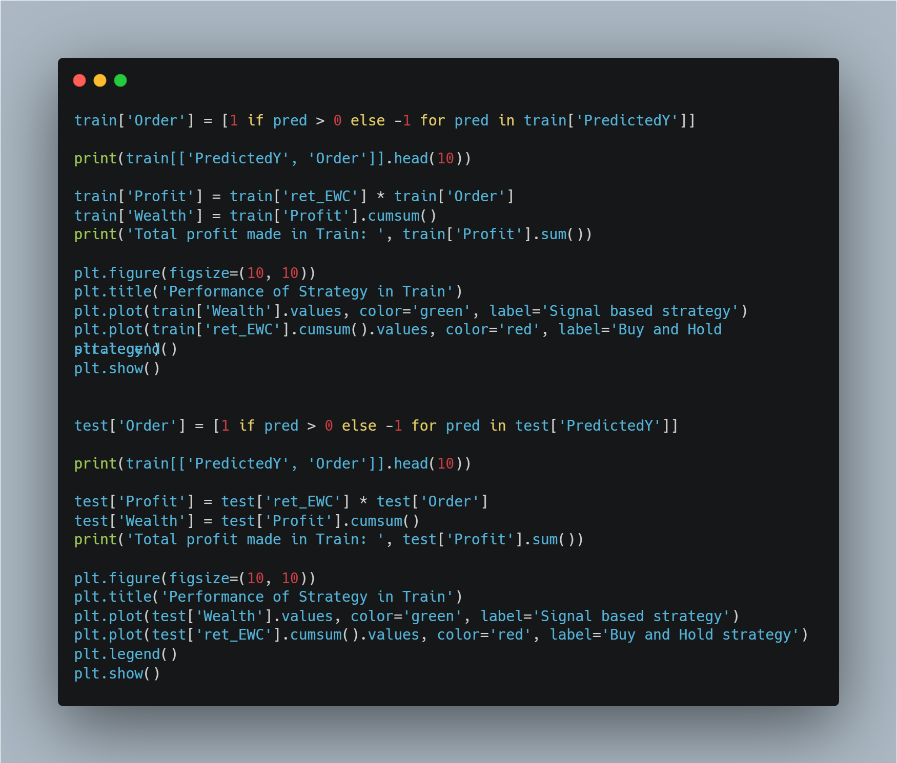Mean Reverting Strategies